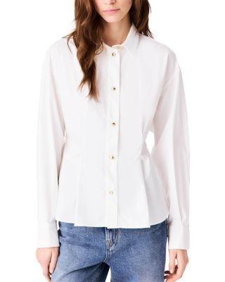 Maje Choulou Cotton Tie Back Shirt