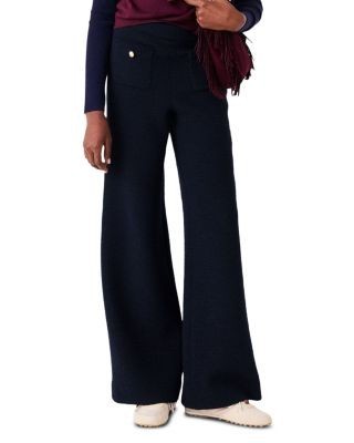 Maje Piponette Tweed Flared Trousers