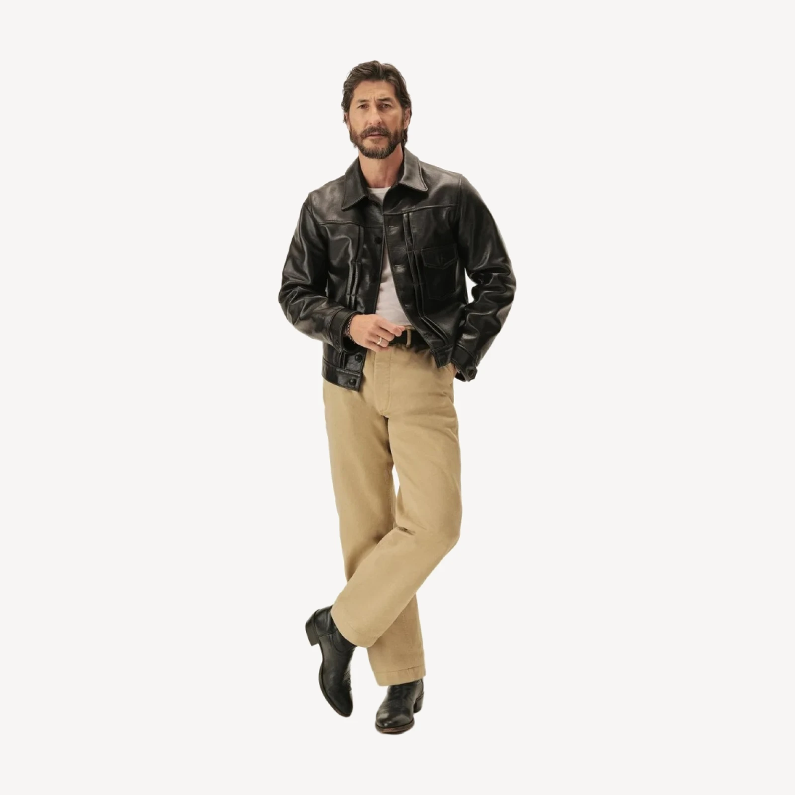 Y'2 Leather X Buck Mason 1St Type Jacket