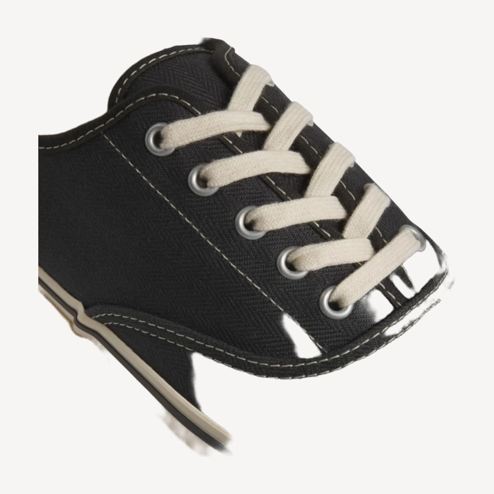 Black Herringbone Moonstar Deck Shoe