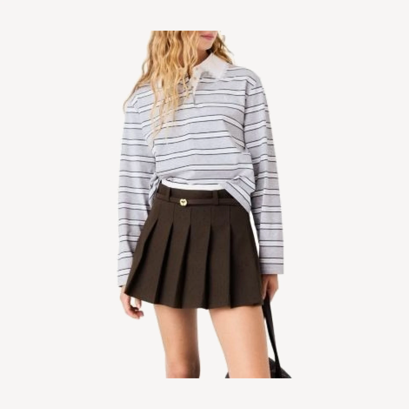 Maje Pleat Front Skort