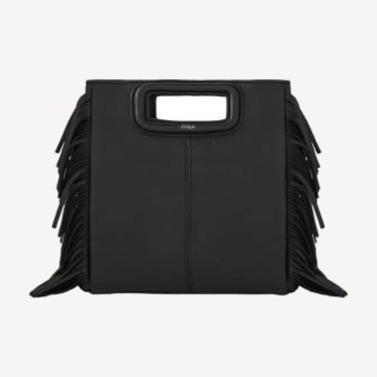 Maje M Fringe Leather Crossbody Bag