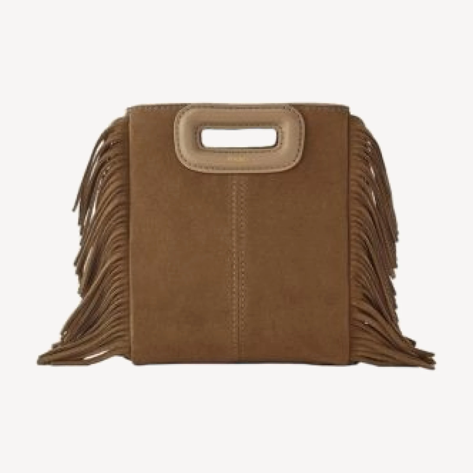Maje M Mini Fringe Suede Crossbody Bag