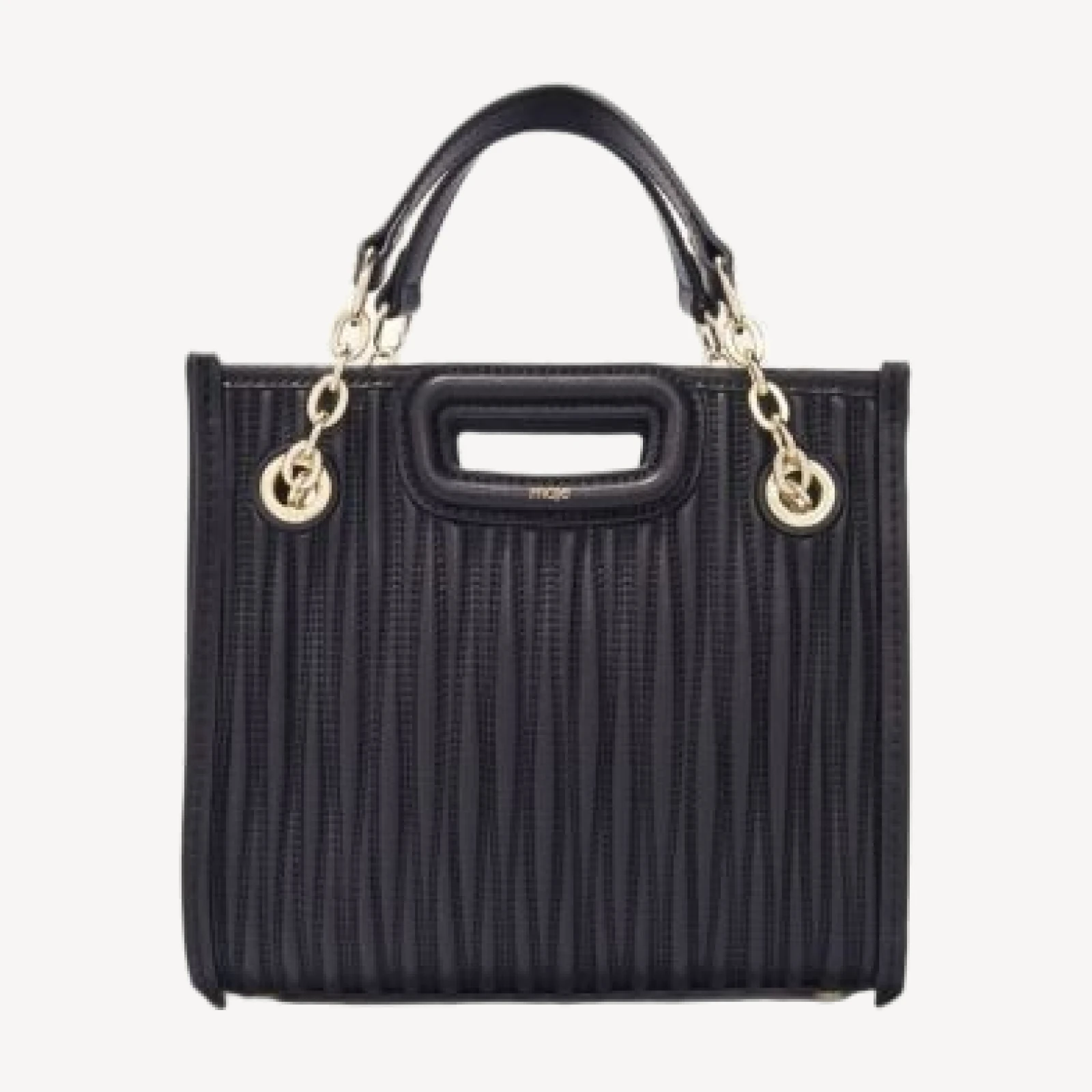 Maje Mini Quilted Leather Tote