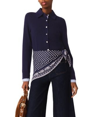 Maje Polo Cardigan