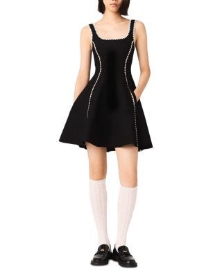 Maje Babydoll Skater Mini Dress