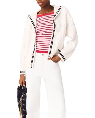 Maje Cable Knit Cardigan