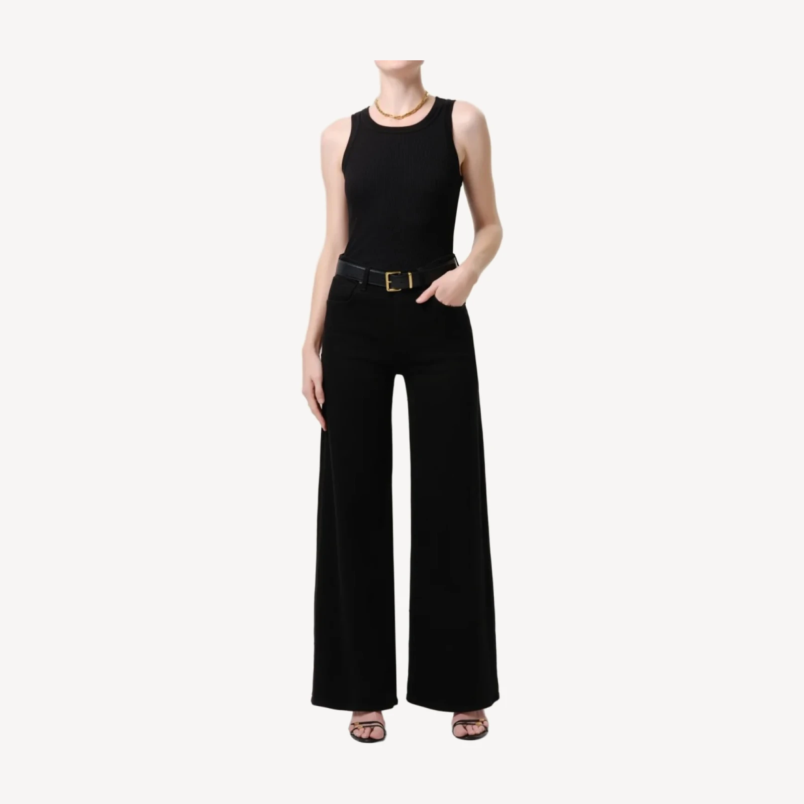 Lyra Long Wide Leg in Plush Black