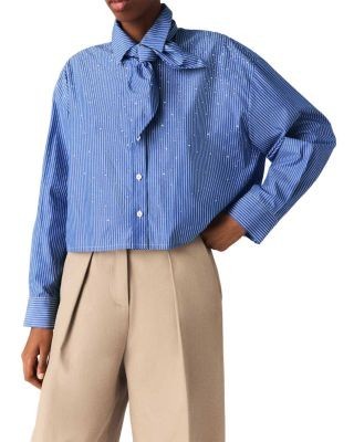 Maje Shirt with Removable Handkerchief