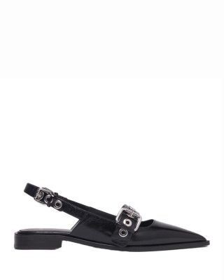 Maje Women's Leather Slingback Flats