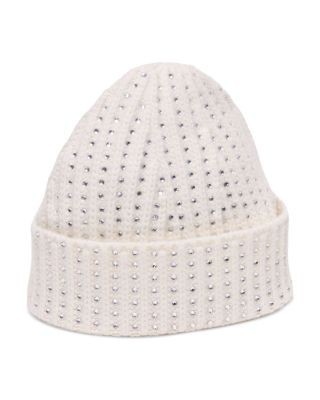 Maje Rhinestone Embellished Wool Beanie