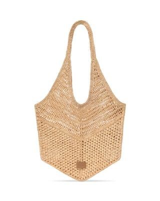 Maje Stephan Crochet Raffia Tote Bag