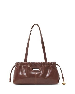 Maje Milpil Gazette Leather Shoulder Bag