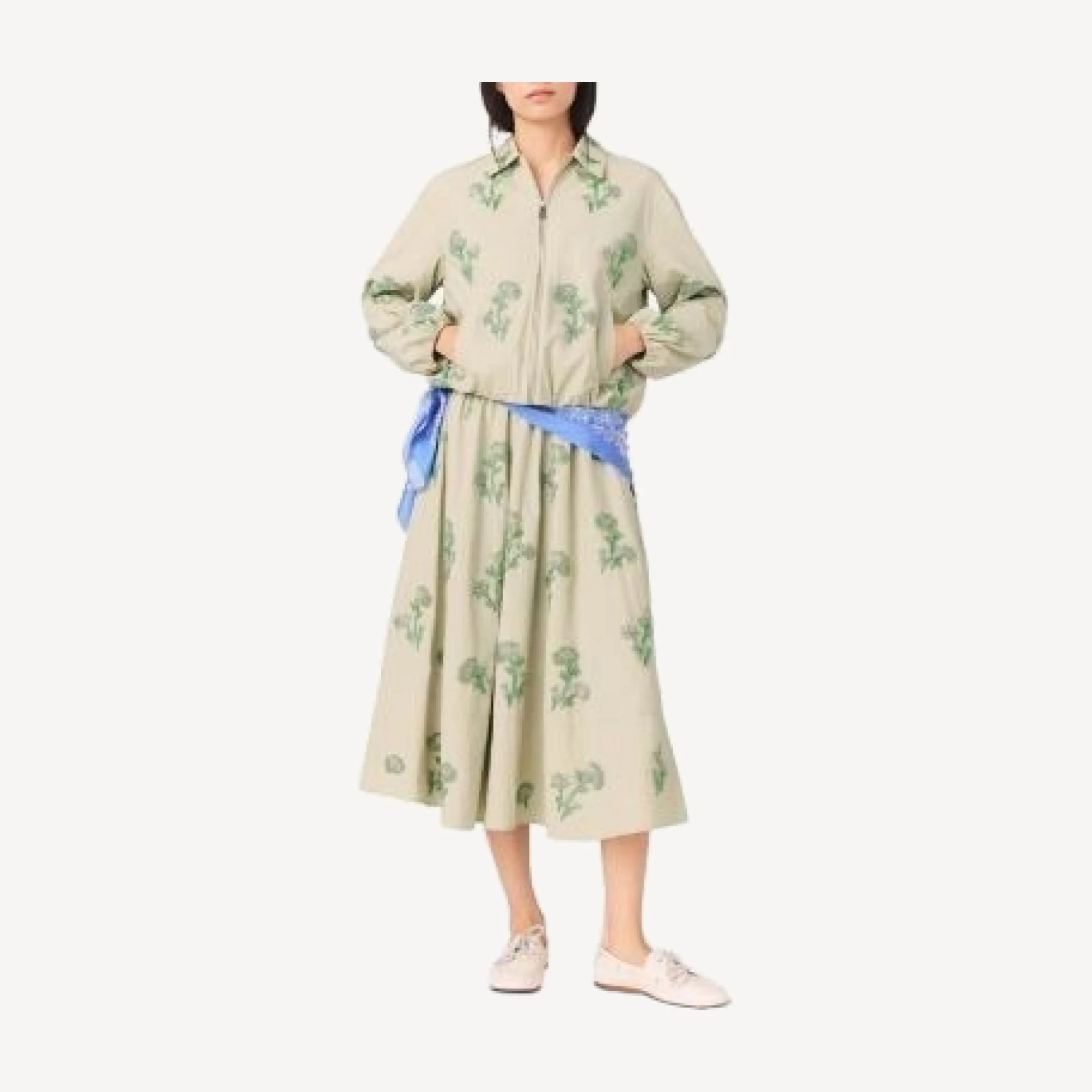 Maje Embroidered Technical Bomber Jacket