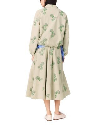 Maje Embroidered Technical Bomber Jacket