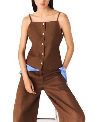 Maje Lilicao Linen Top