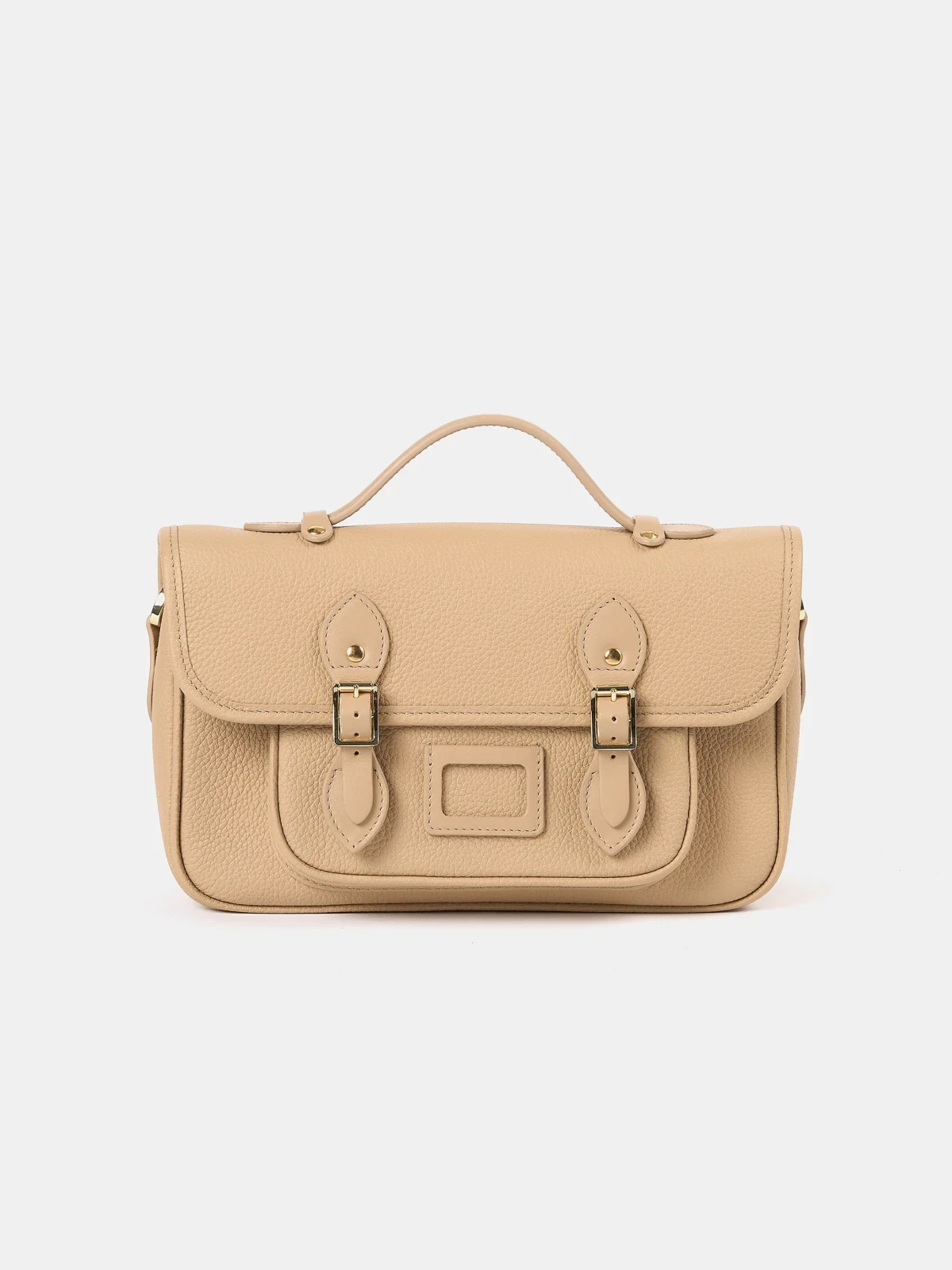 The Soft Satchel - Latte Calf Grain