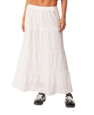 Edikted Charlotte Tiered Maxi Skirt