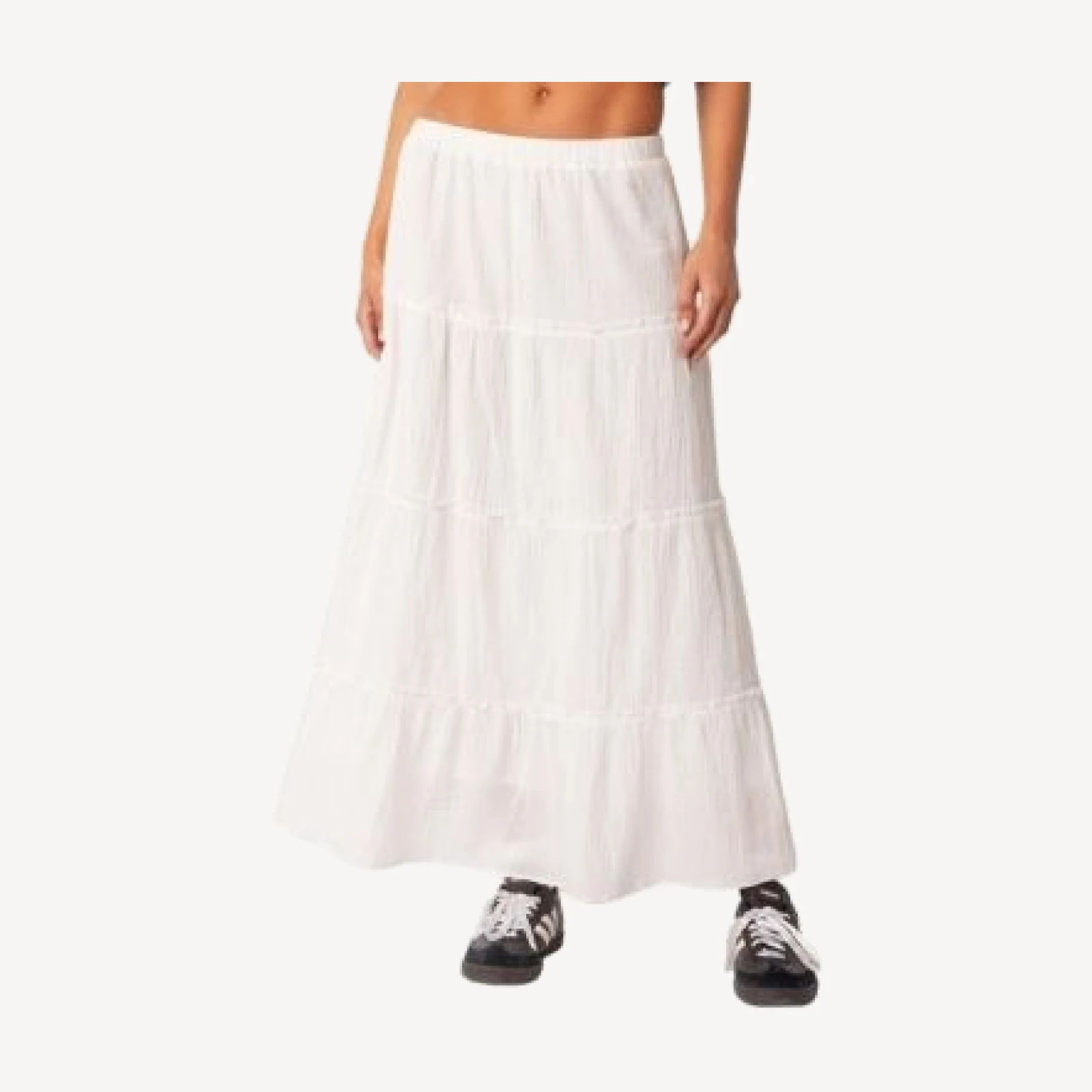 Edikted Charlotte Tiered Maxi Skirt