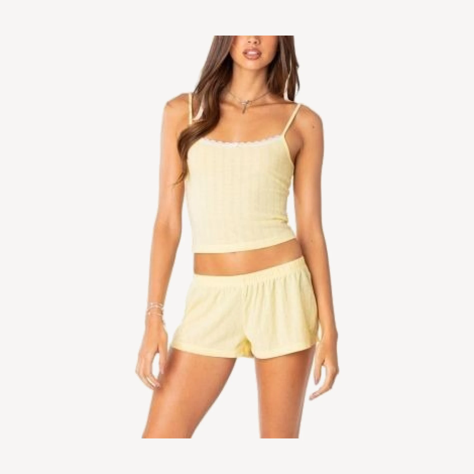 Edikted Irene Pointelle Tank Top