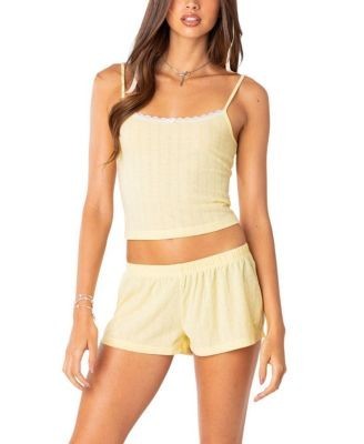 Edikted Irene Pointelle Tank Top