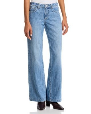 L'Agence Joanne Low Rise Wide Leg Jeans in Carmel