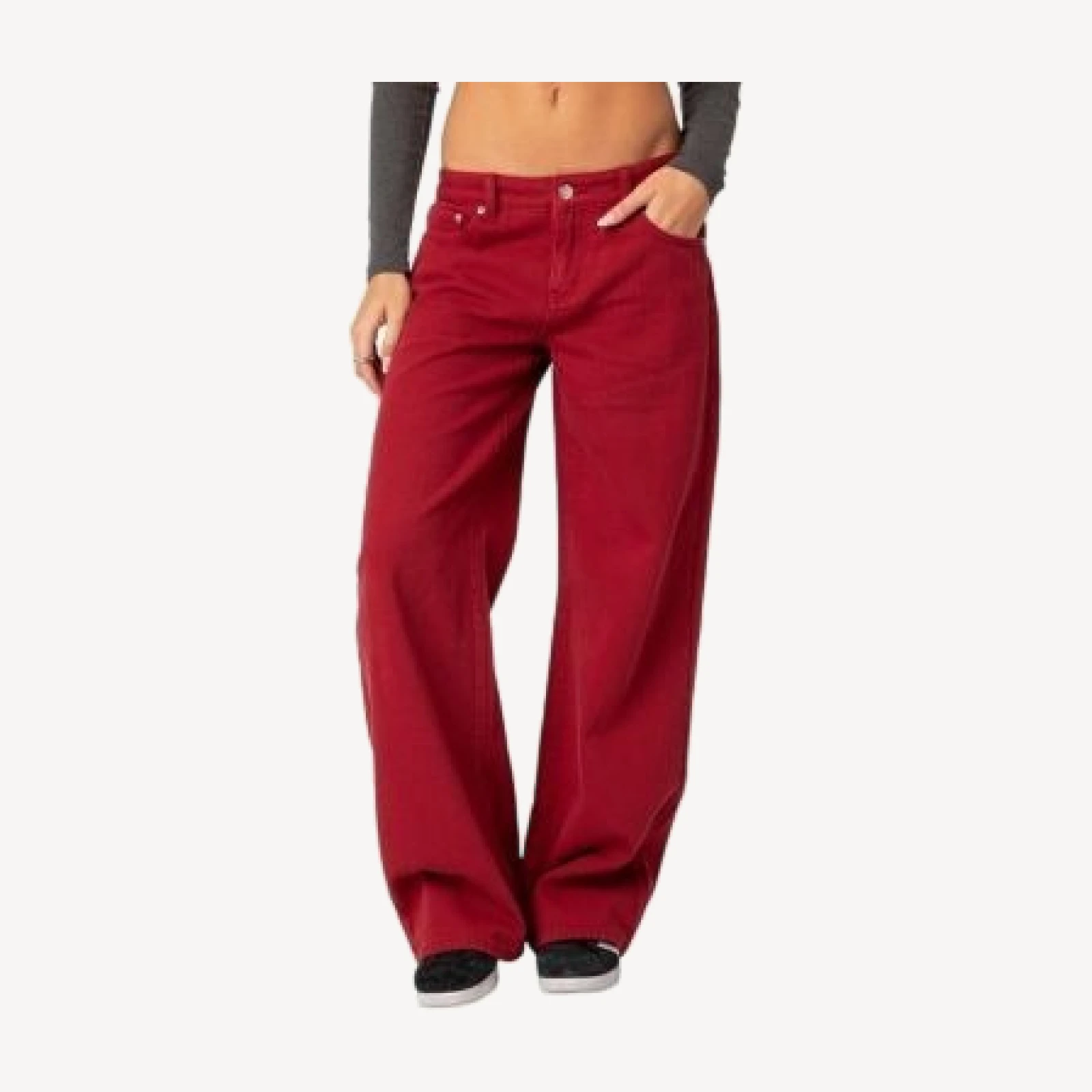 Edikted Roman Low Rise Slouchy Jeans