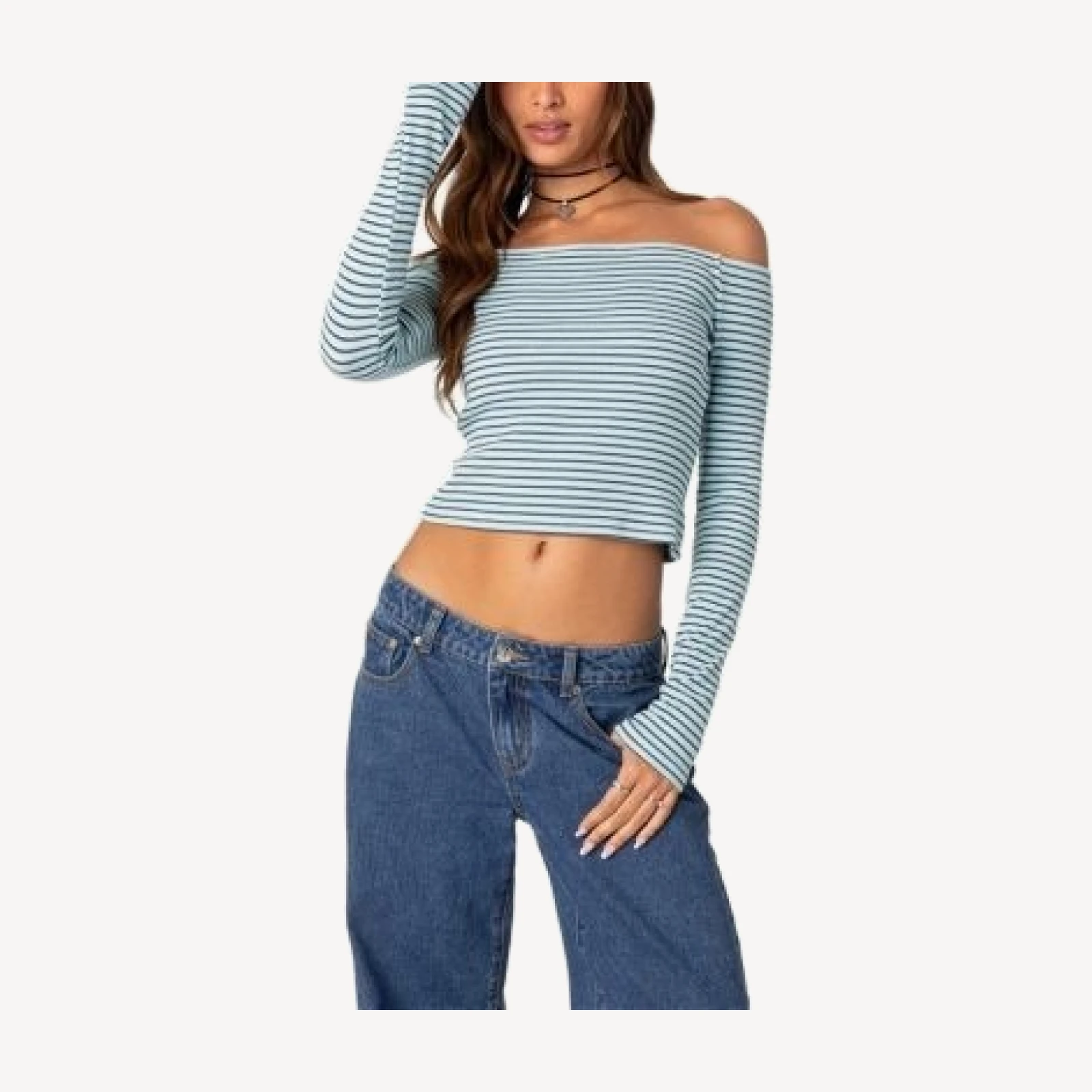 Edikted Canary Ribbed Top