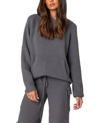 Edikted Wynter Oversized Knit Hoodie