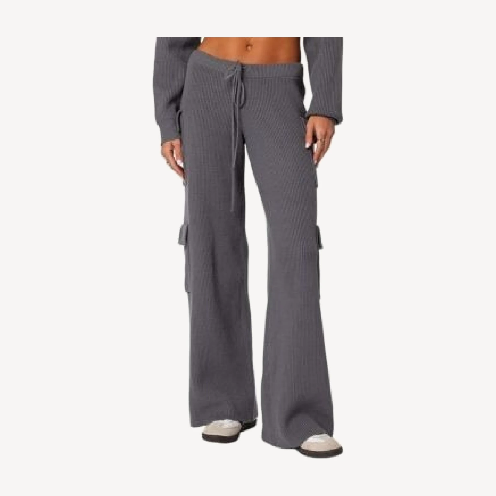 Edikted Wynter Knit Cargo Pants