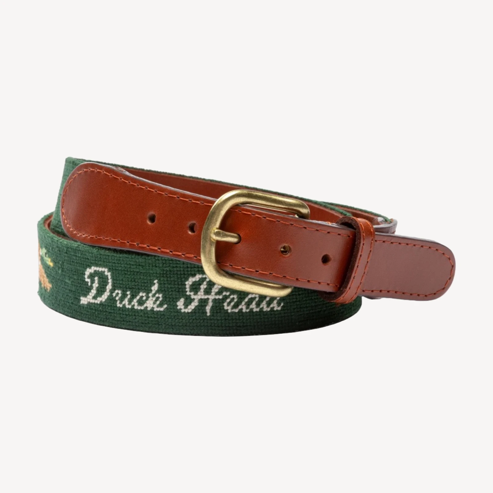 Smathers & Branson Pennant Flag Belt - Hunter Green