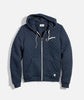 Men's Corbet Quilted Full Zip Hoodie in Navy Heather