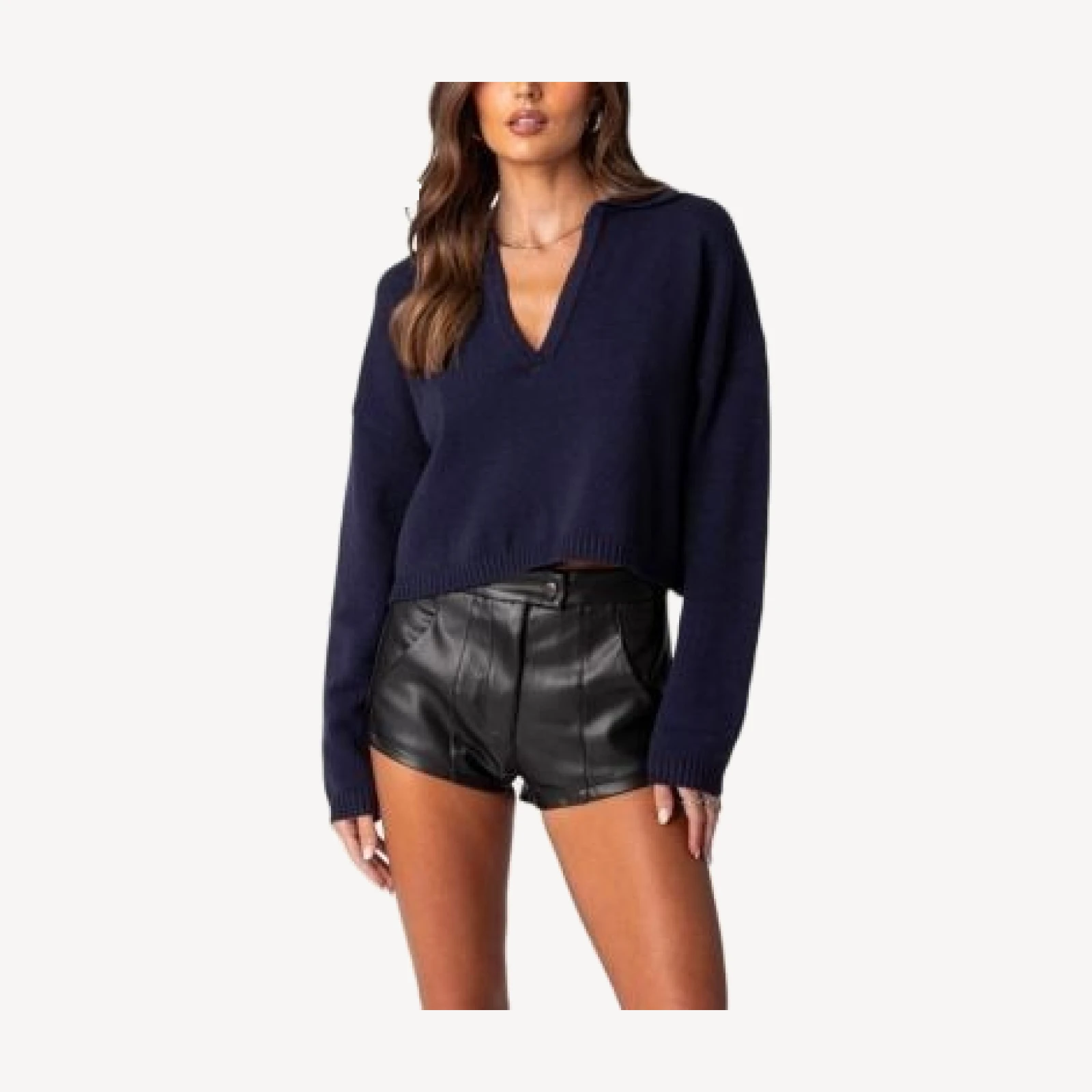 Edikted Marcie Oversized Cropped Sweater