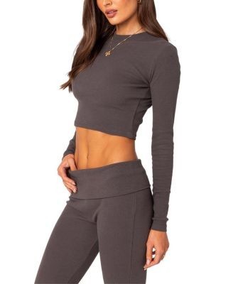 Edikted Coffee Break Ribbed Top