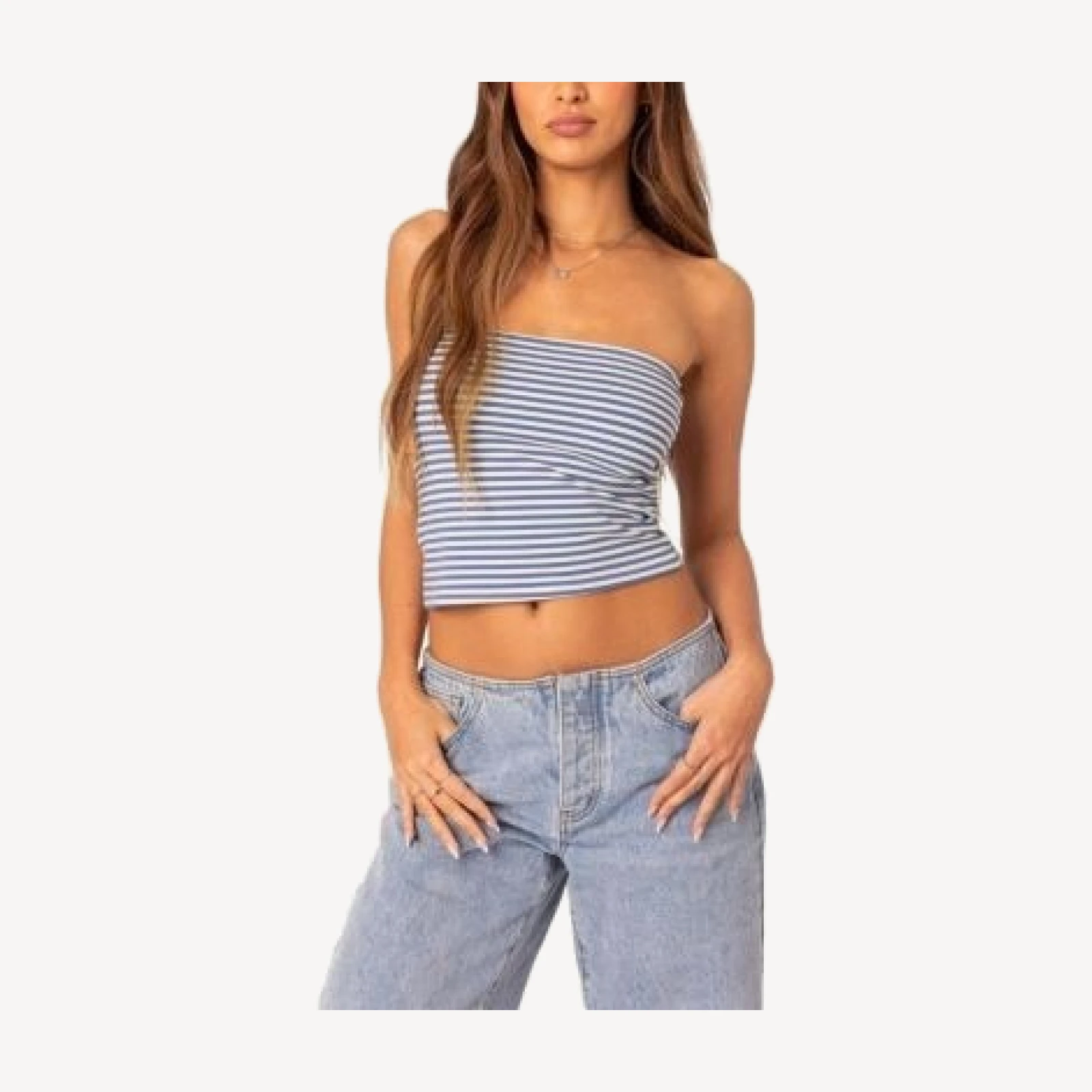 Edikted Lilah Striped Tube Top