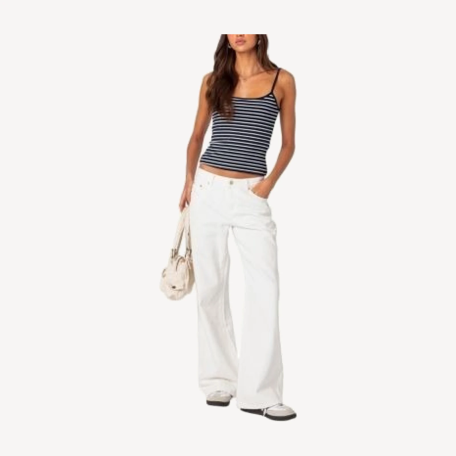 Edikted Gretta Striped Ribbed Tank Top