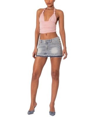 Edikted Lillie Knotted Halter Top