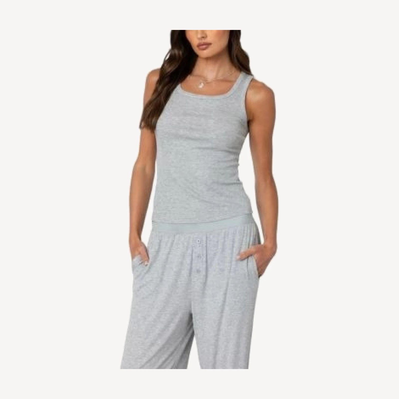 Edikted Kylian Ribbed Tank Top