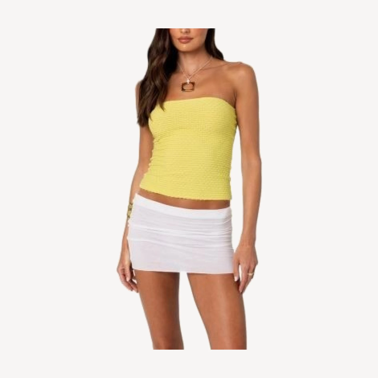 Edikted Albina Textured Tube Top