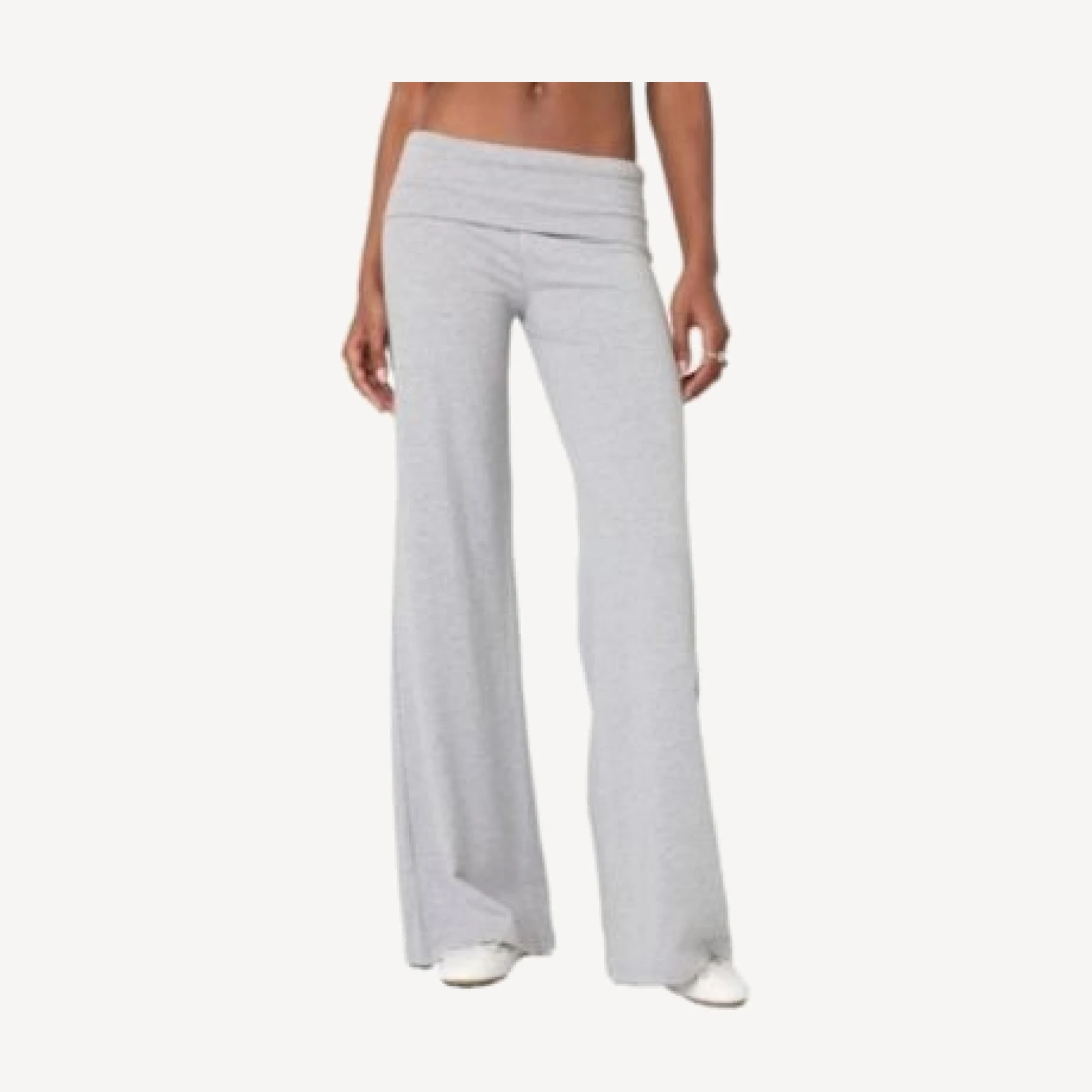 Edikted Wide Leg Fold Over Pants