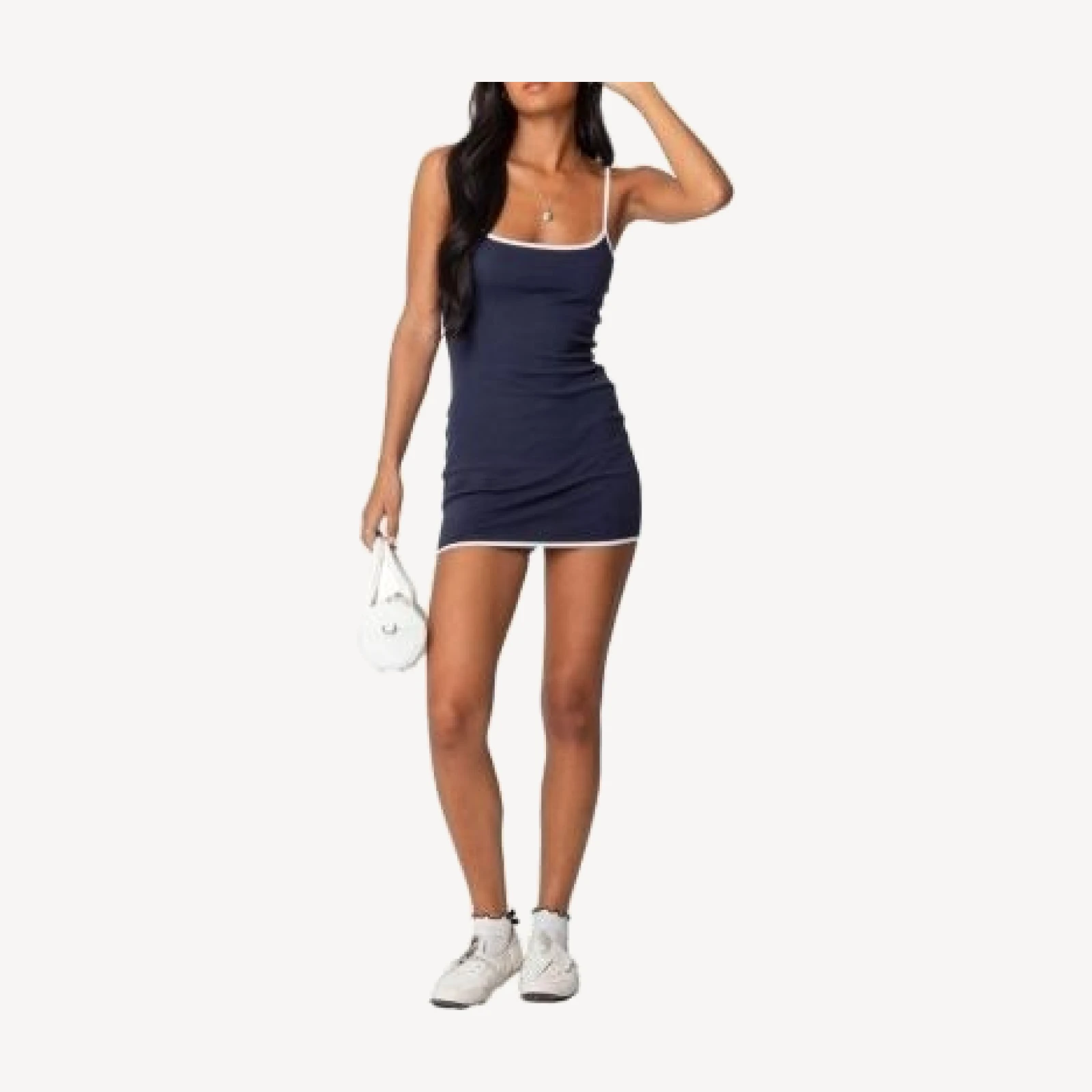 Edikted Lark Contrast Mini Dress