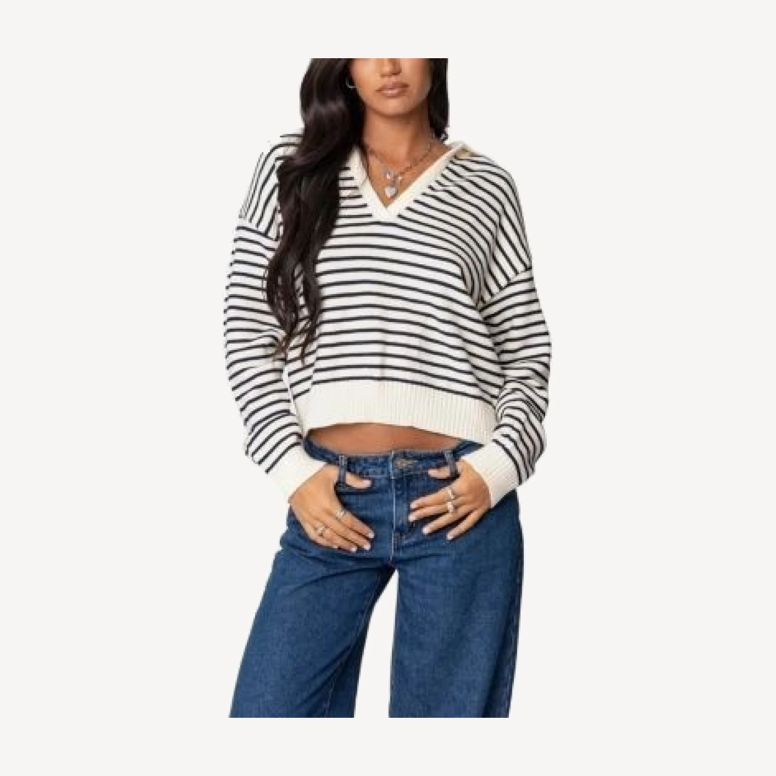 Edikted Copenhagen Oversized Striped Sweater