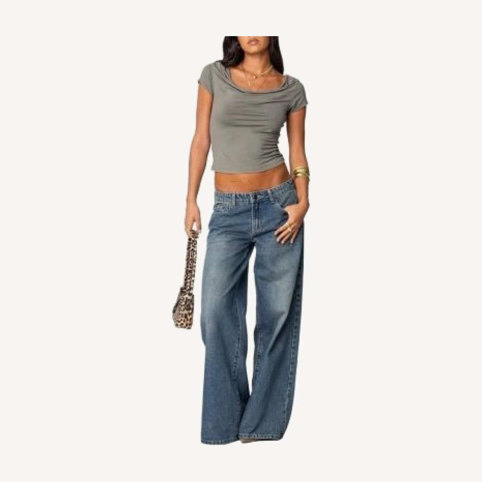 Edikted Javi Cowl Neck Top
