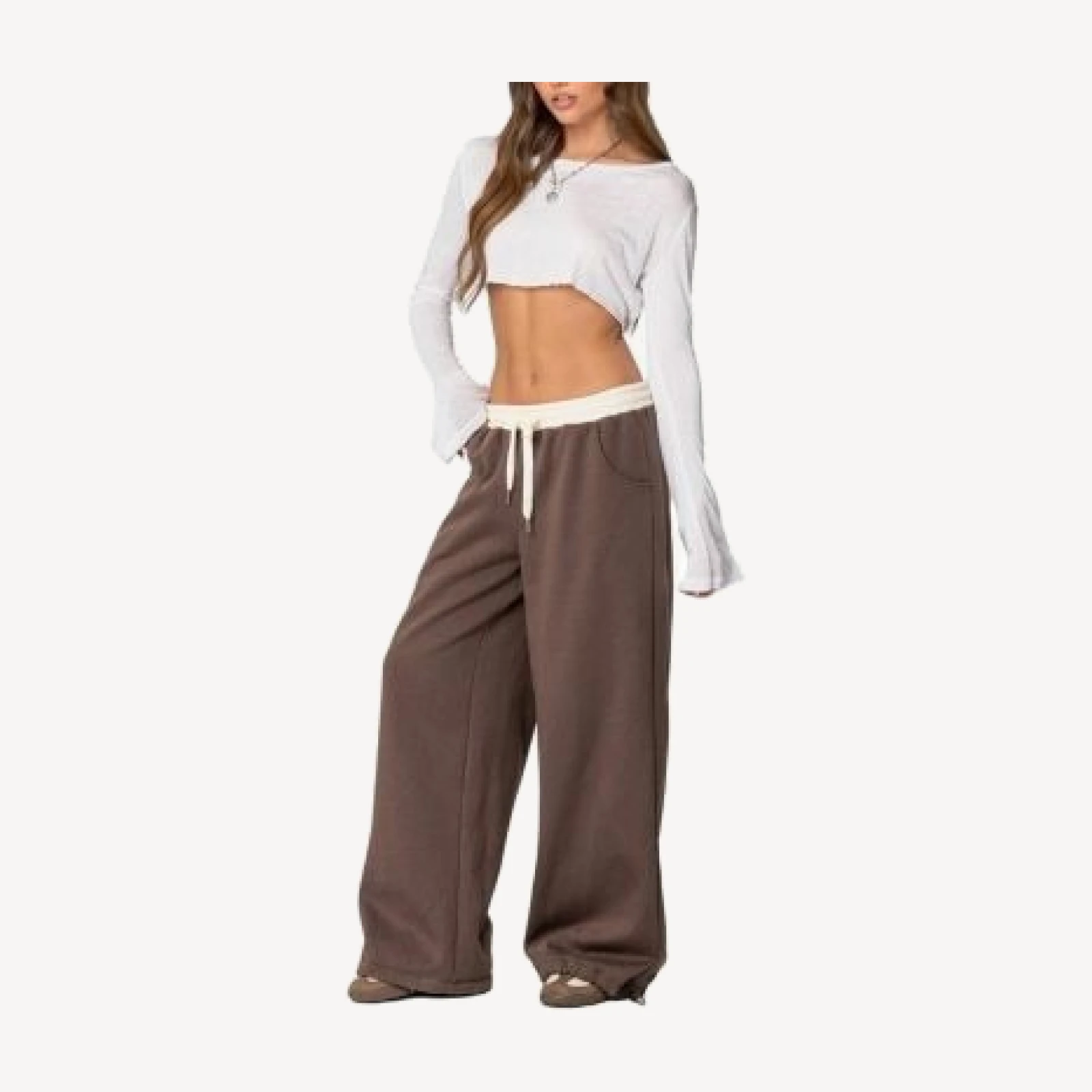 Edikted Mikki Wide Leg Sweatpants