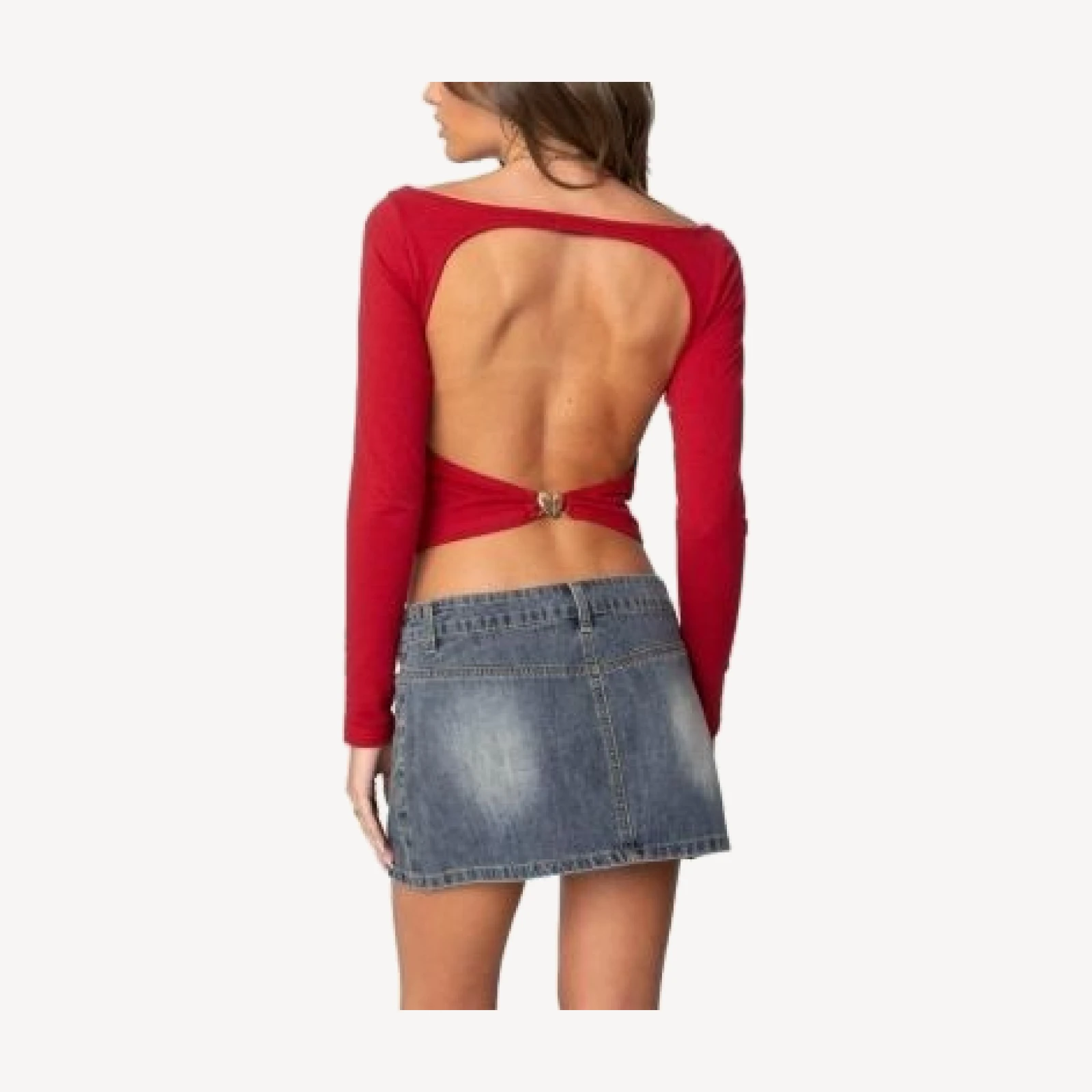 Edikted Valentine Open Back Top