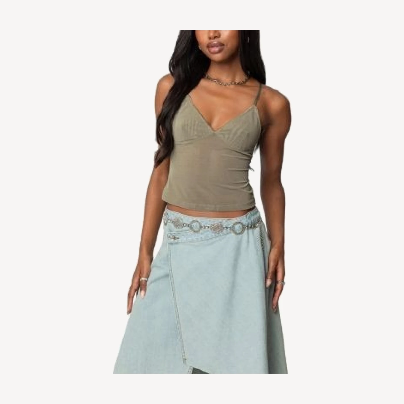 Edikted Blake Mesh Tank Top