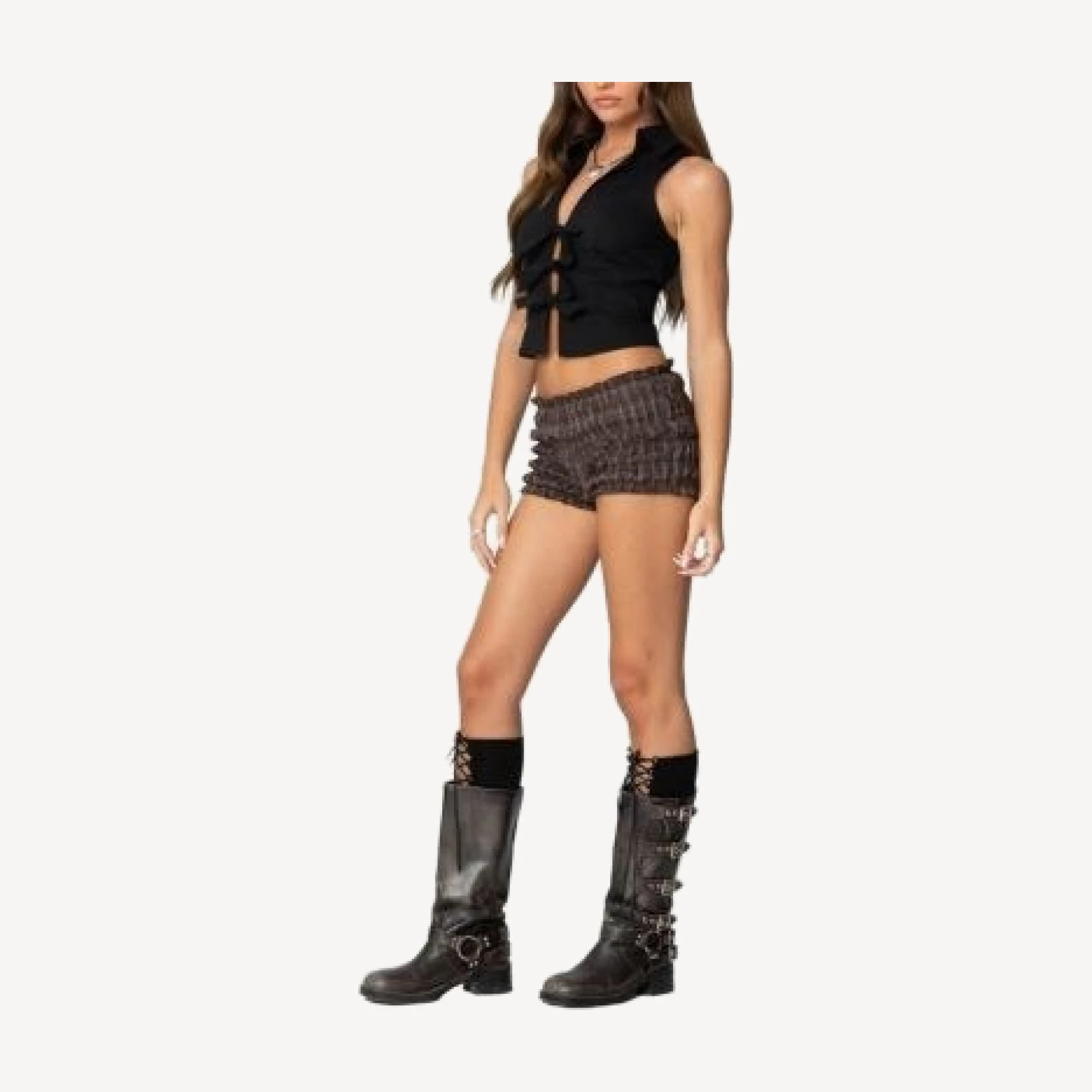 Edikted Beau Tie Front Top