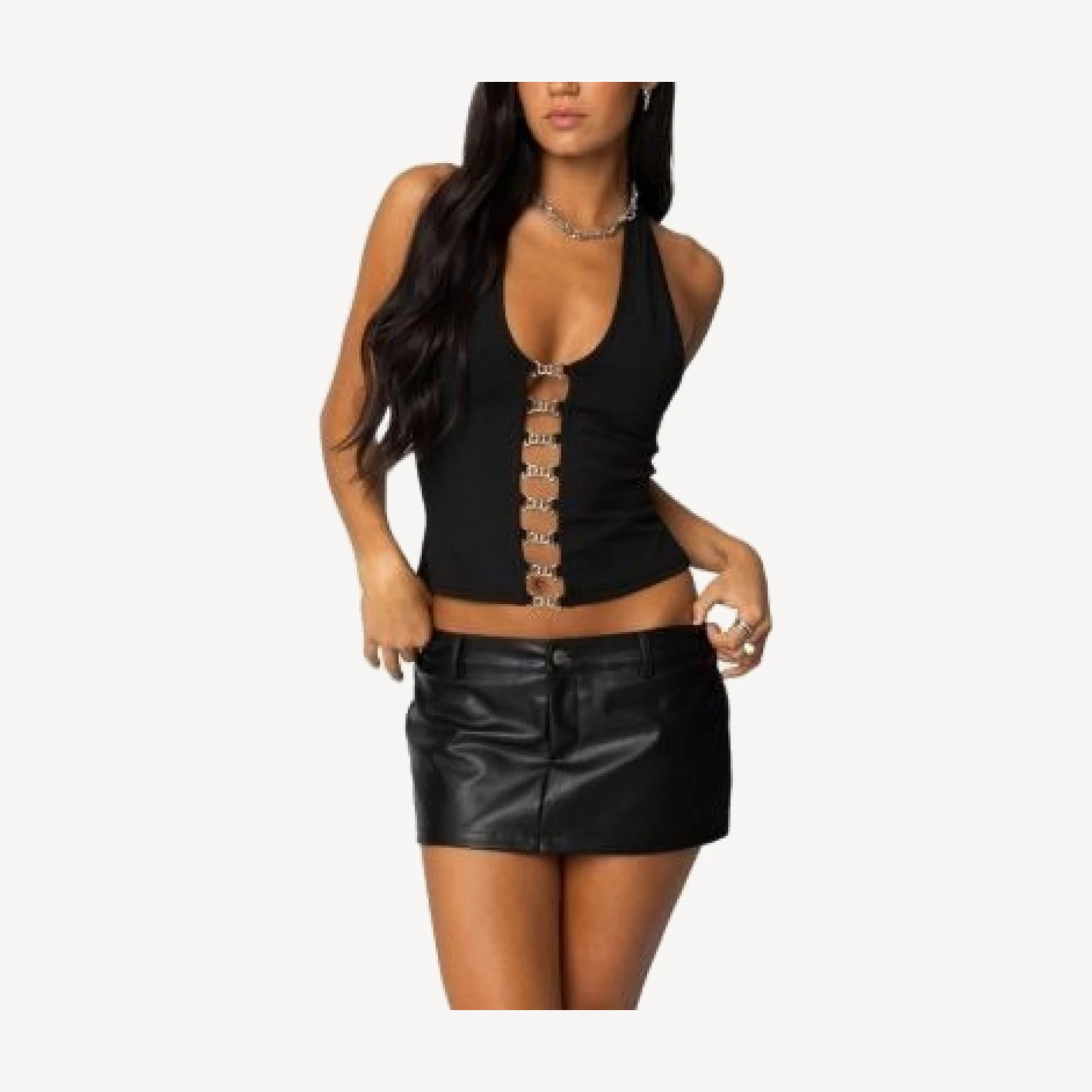 Edikted Chain Reaction Cut Out Top