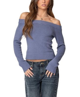 Edikted Elona Off Shoulder Knit Top