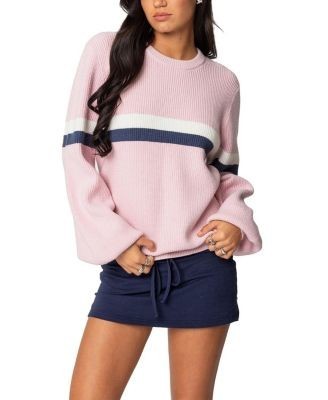 Edikted Nautical Striped Oversized Sweater